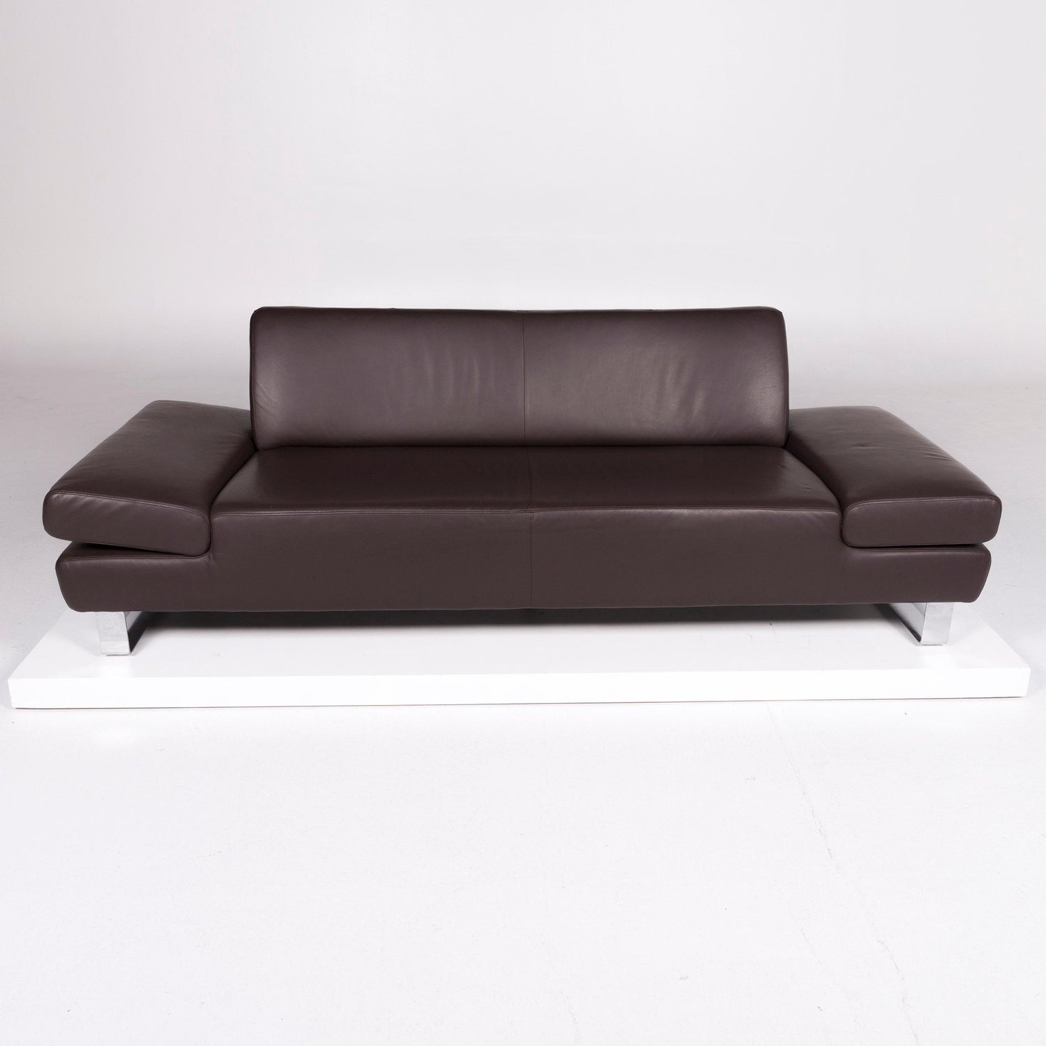 Willi Schillig Taboo Designer Leder Sofa Braun Dreisitzer For Sale At 1stdibs
