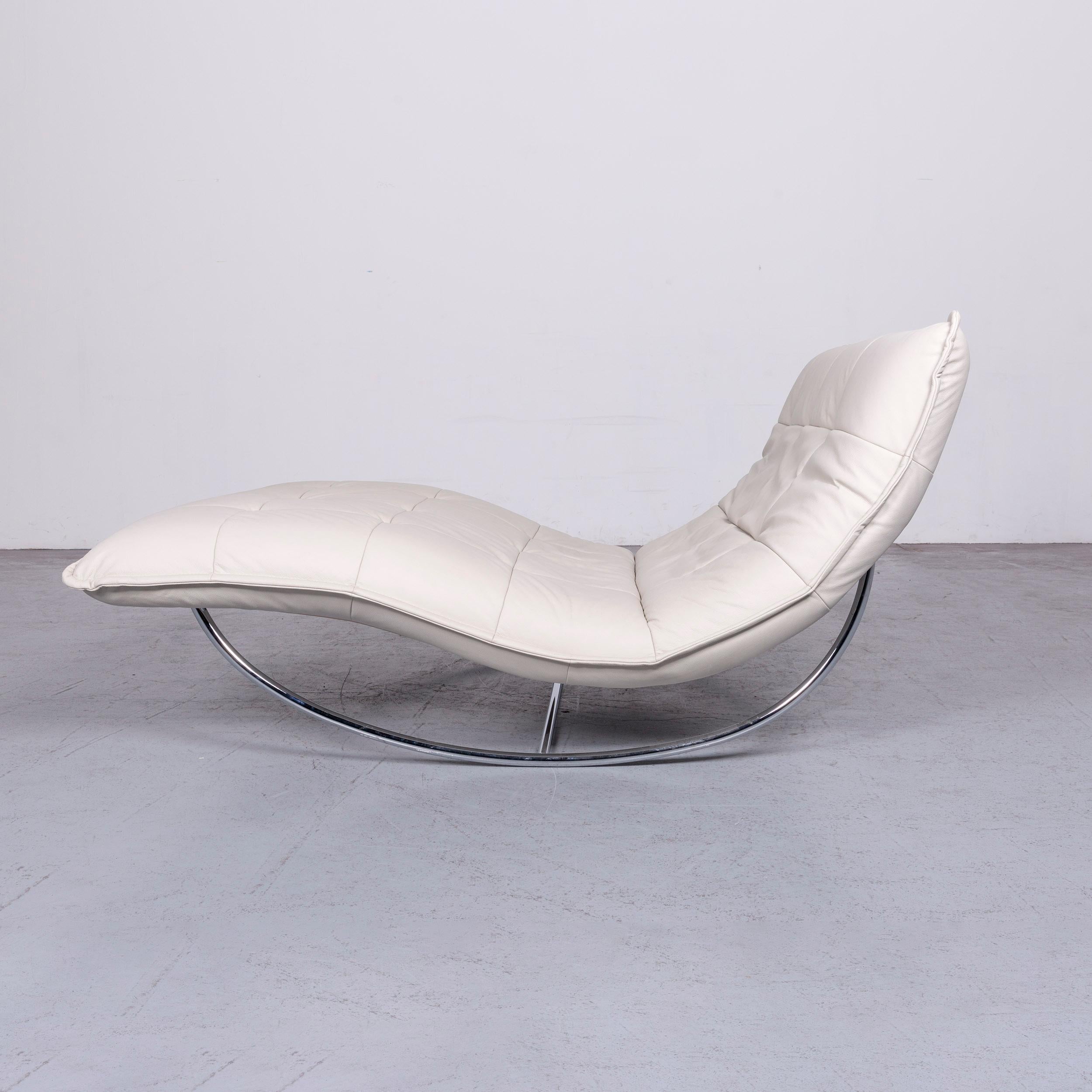 Willi Schillig Woow Designer Leather Couch in Crème For Sale 4