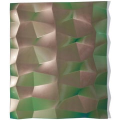 Panel Object (green/violet), Willi Siber, Abstract Wall Art, Lacquer 2019