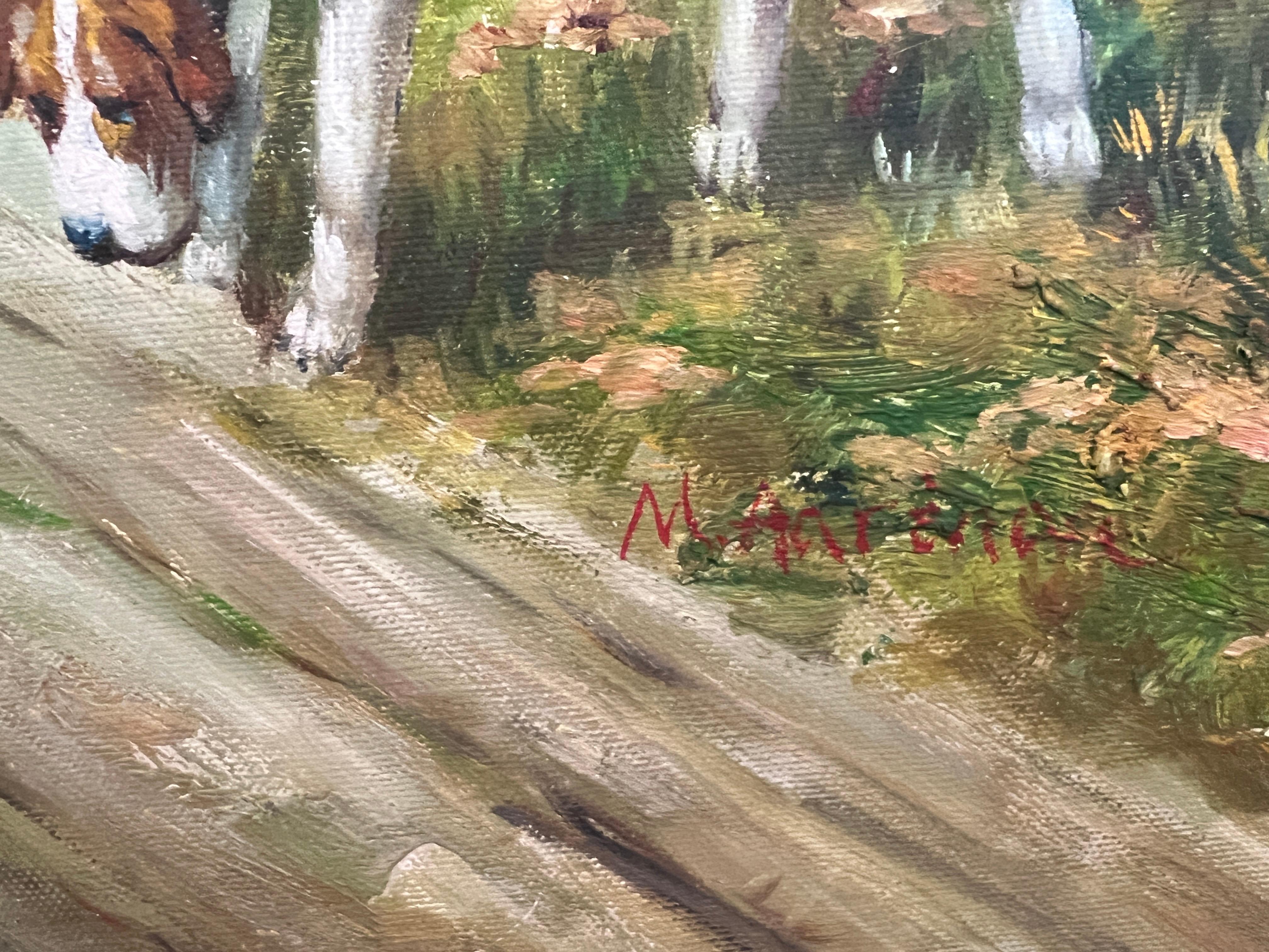 English Fox Hunting Scene Horse Hounds Ölgemälde Signed William Gerahmt im Angebot 6