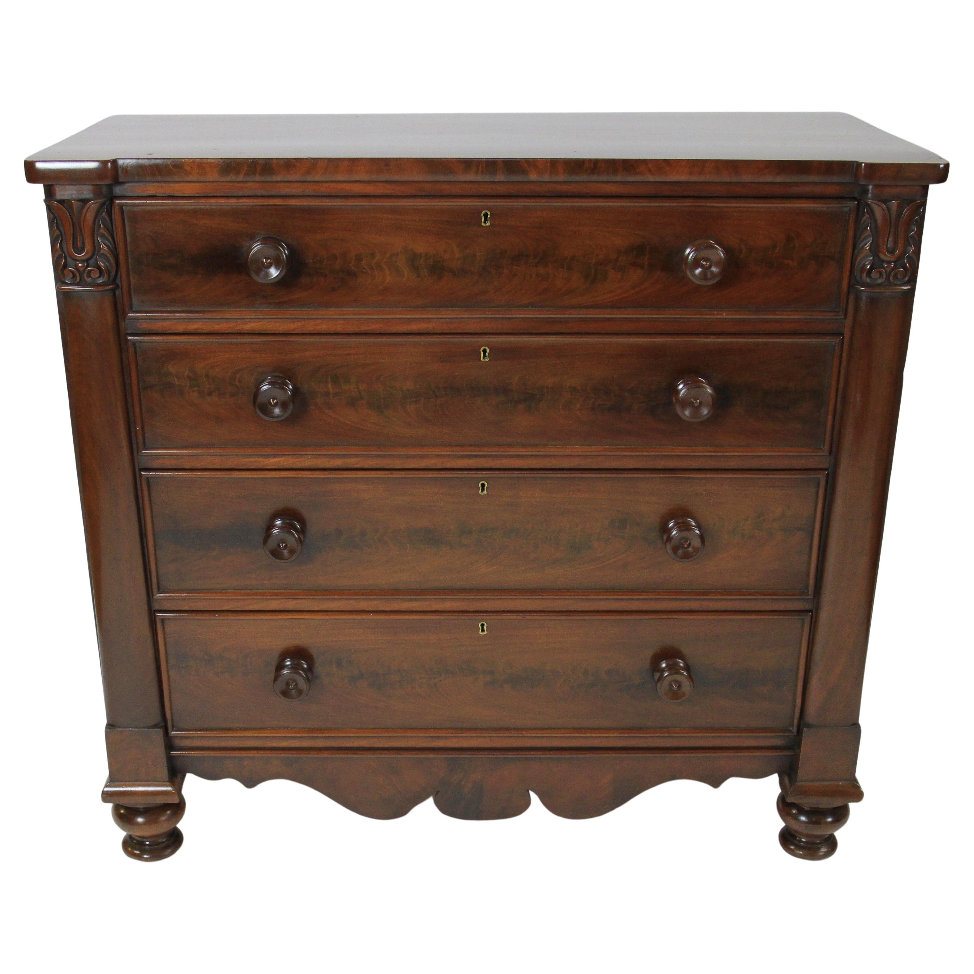 WILLIAM 1V Period  Mahogany 4 drawer chest  For Sale