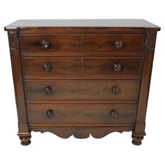 Antique WILLIAM 1V Period  Mahogany 4 drawer chest 