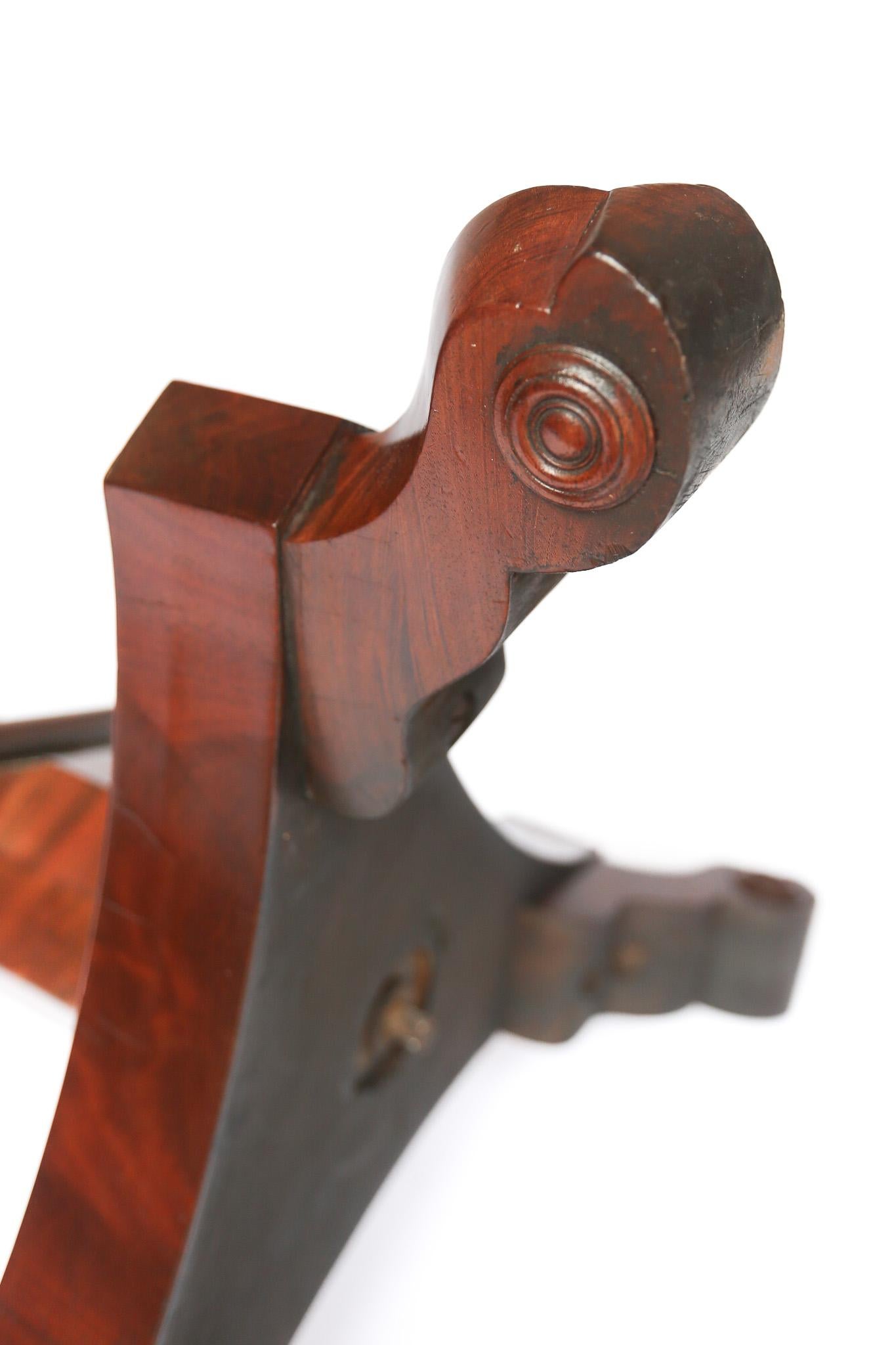 William 1V Period 1830-37 Mahogany Lamp Table
Circular dished top 47 cm diameter
Turned & Tapering Block Column
Triform shaped Platform base
3 shaped legs with  turned  Patera disc detail 
Recently Polished