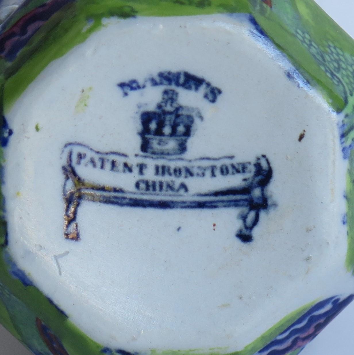 William 1Vth Masons Jug or Pitcher in Turner Willow Pattern, circa 1830 For Sale 5