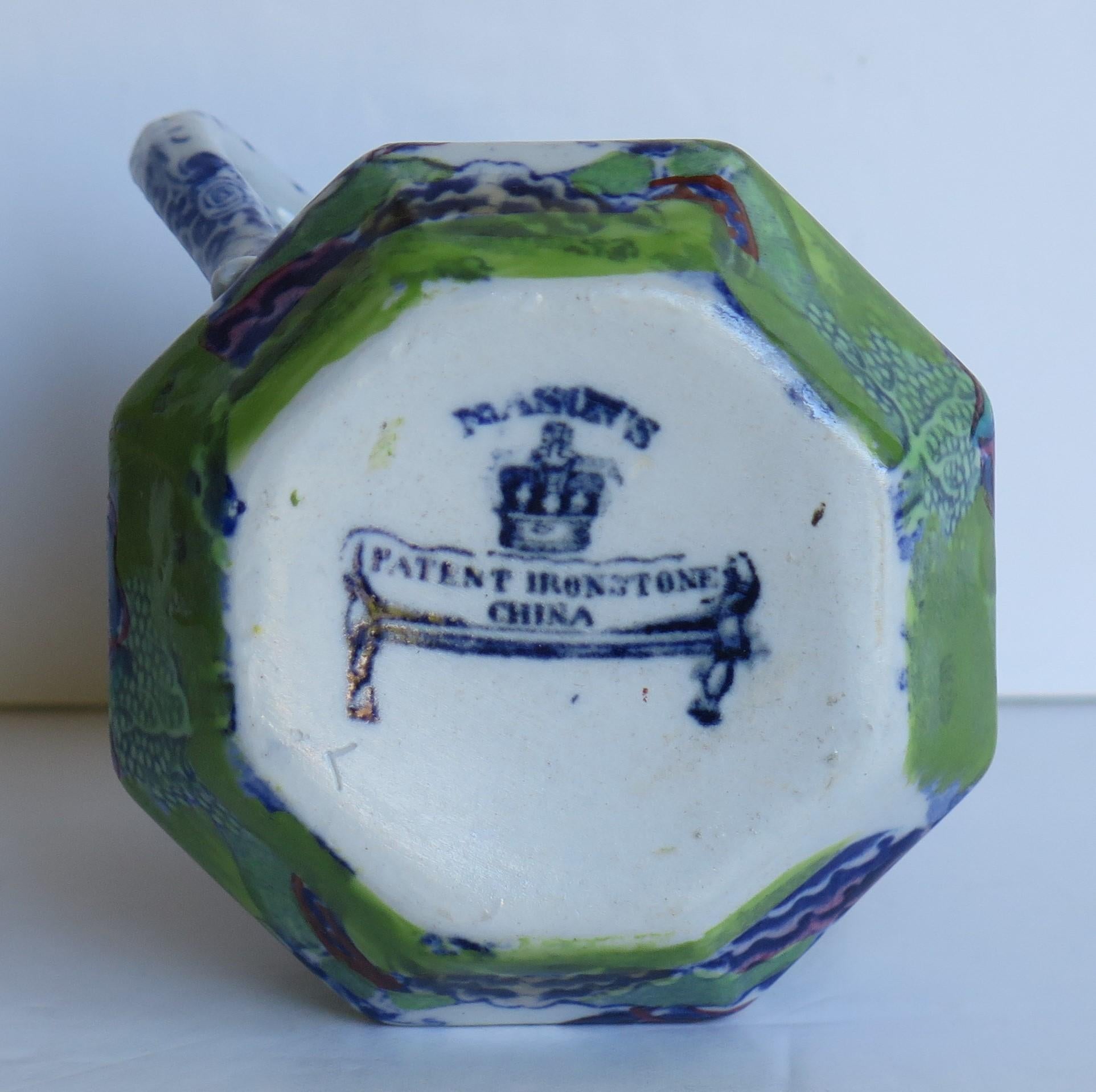 William IV William 1vth Mason's Jug or Pitcher in Turner Willow Pattern, circa 1830 For Sale