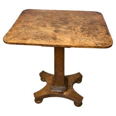 William 4th Burr Elm Pedestal Table