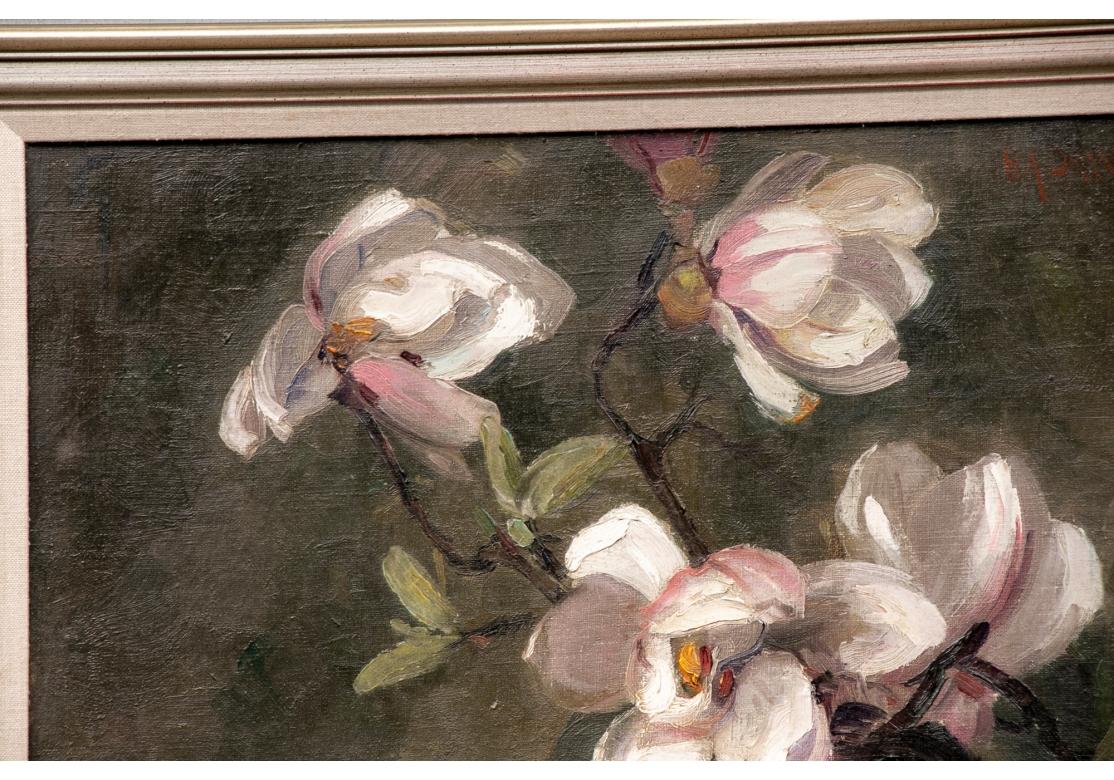 William A. Drake (1891-1979) Huile sur toile Nature morte florale en vente 1