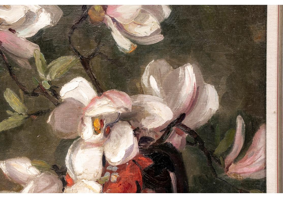 William A. Drake (1891-1979) Huile sur toile Nature morte florale en vente 2