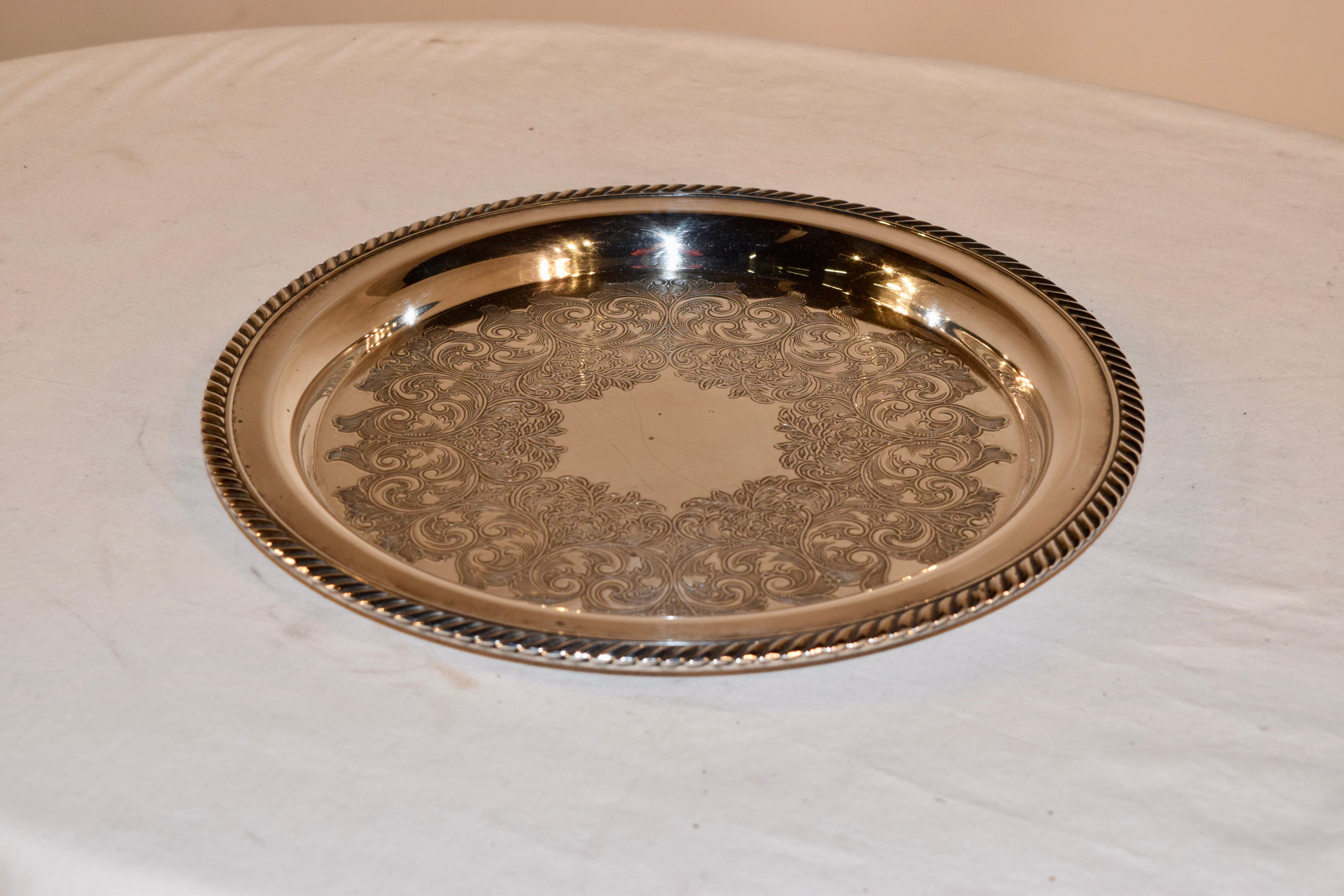 American William A. Rogers Silverplate Tray