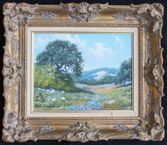 "Texas Hill Country Springtime Bluebonnets and Wildflowers" Nature Landscape