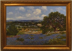 William Slaughter "Bluebonnets Over Texas Hills" o/c 24x36, Texan