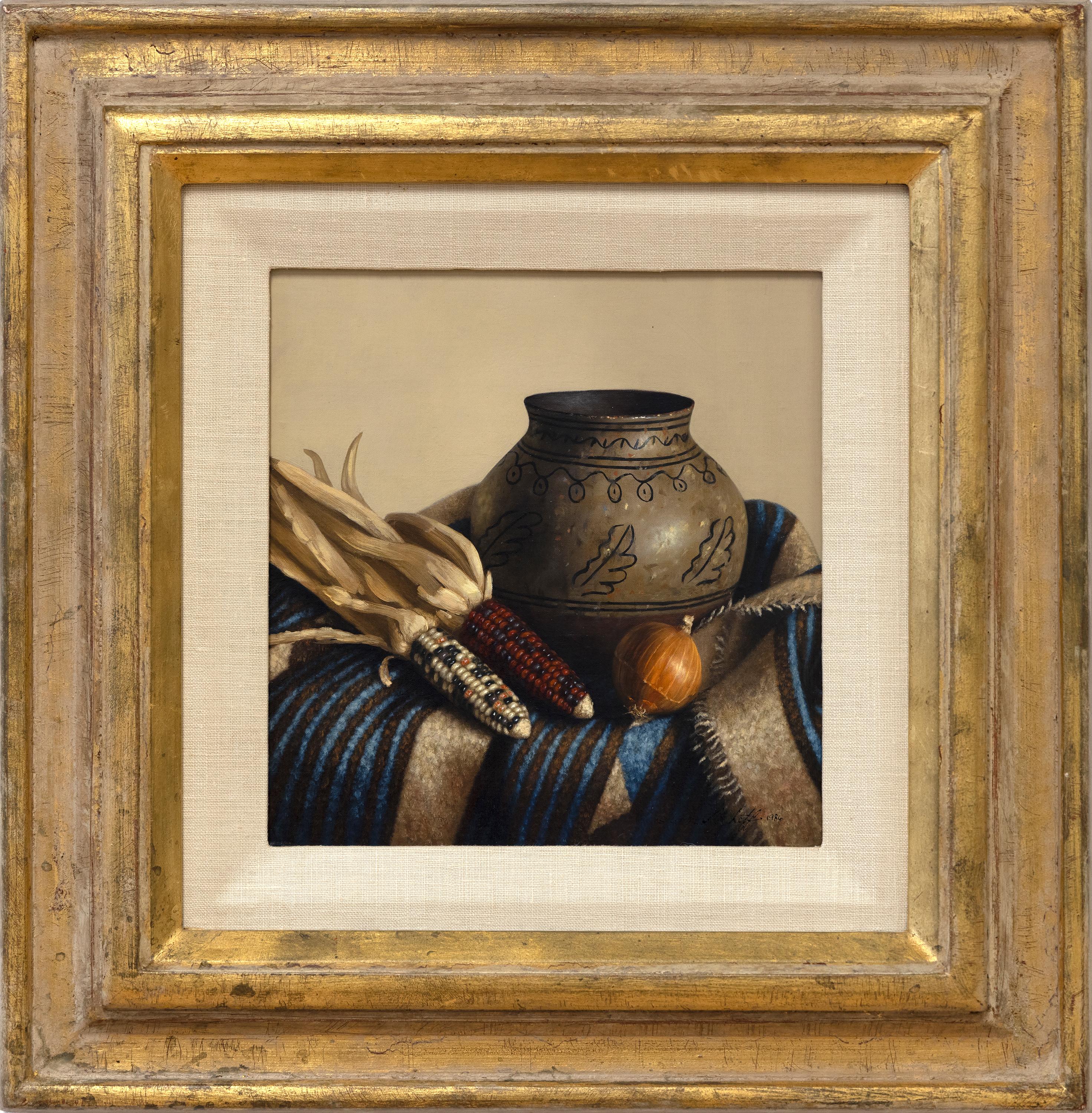 Tesuque Jar - Painting by William Acheff