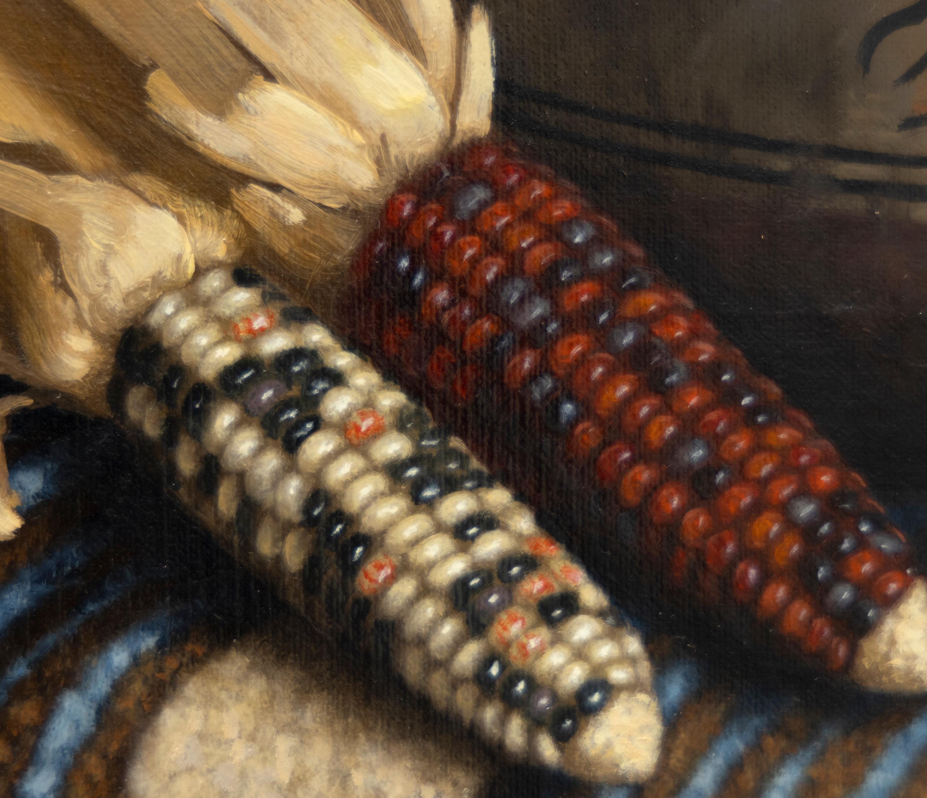 Vaso Tesuque - Still-Life Painting Nero di William Acheff