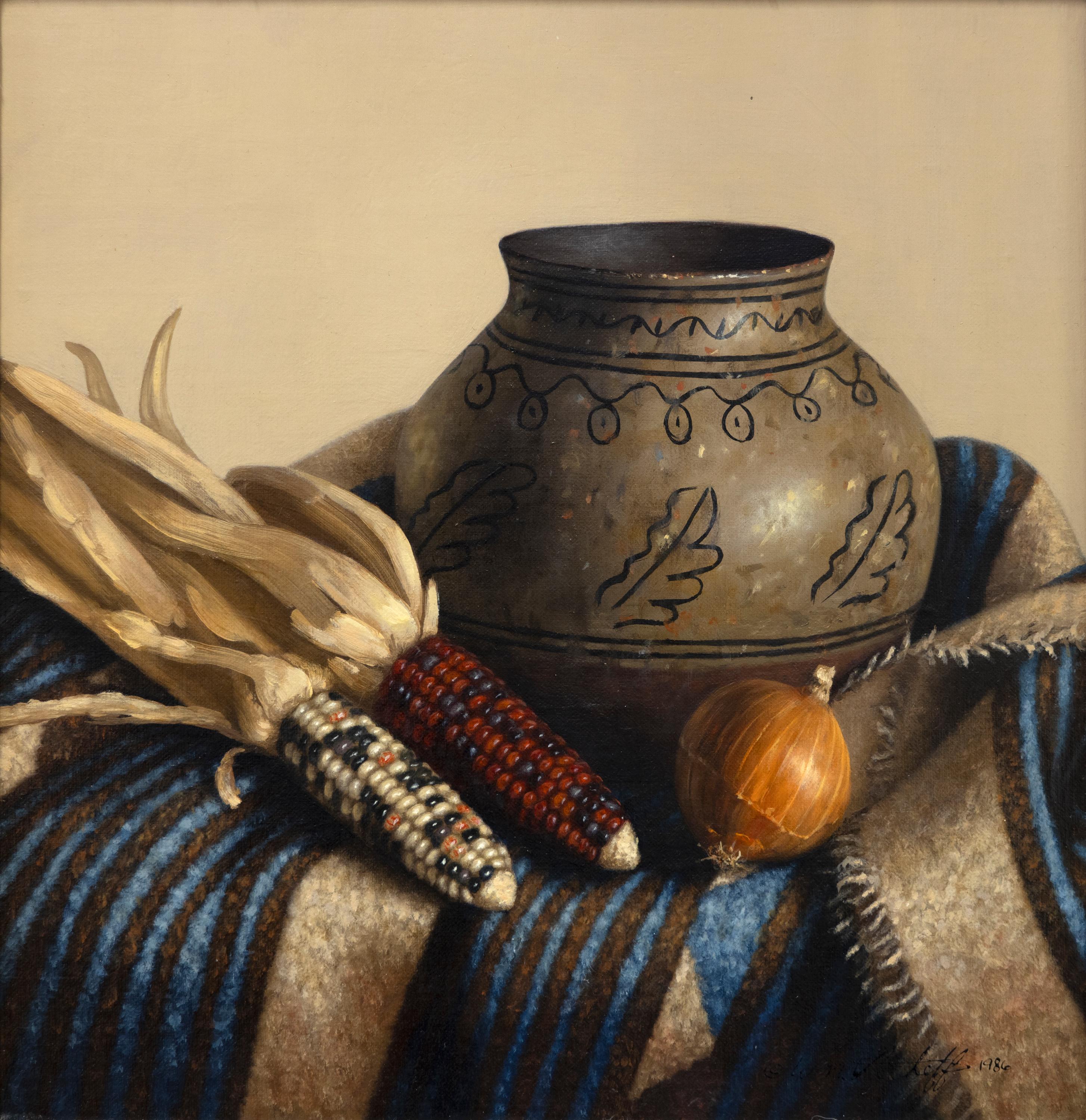 William Acheff Still-Life Painting – Tesuque JAR