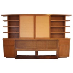 William Adair Bernoudy Architect Bookshelf Display Headboard Bed Frame