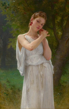 The Earrings by William Adolphe Bouguereau