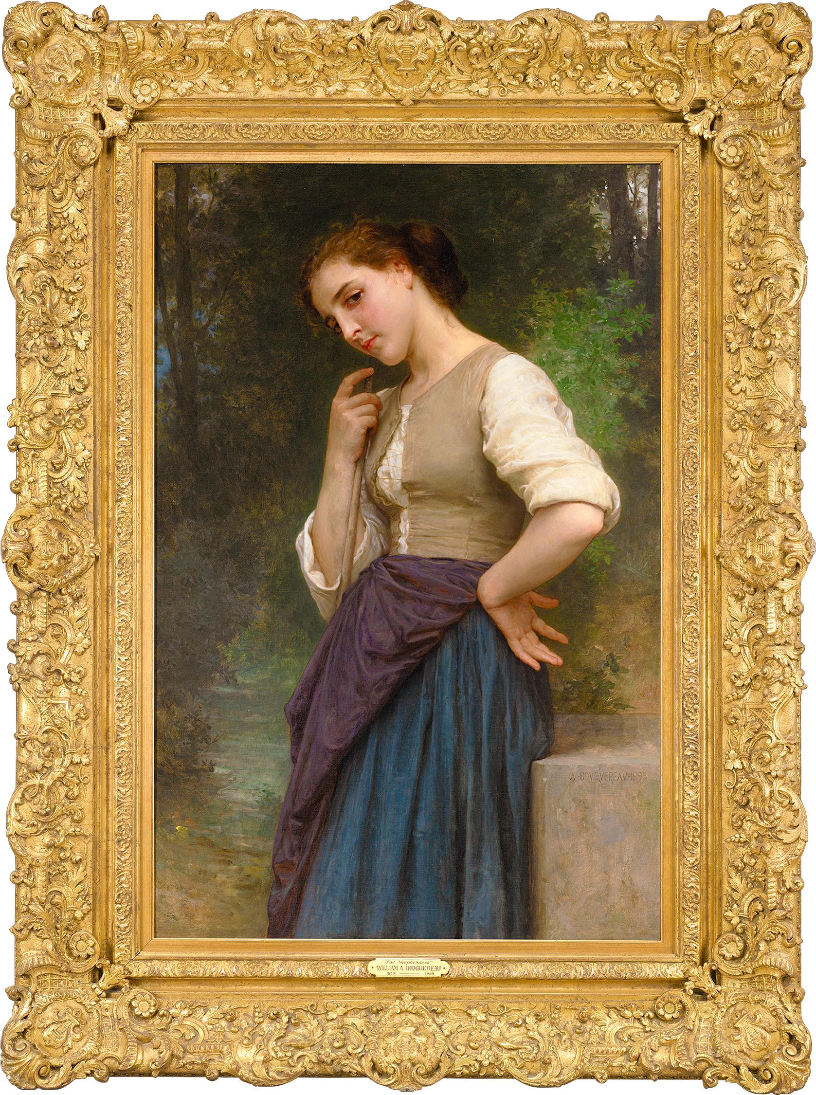 The Shepherdess - Painting by William-Adolphe Bouguereau