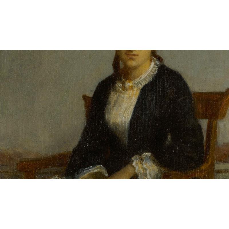 William-Adolphe Bouguereau, Portrait of Celine Genevieve Bouguereau Oil Painting 2