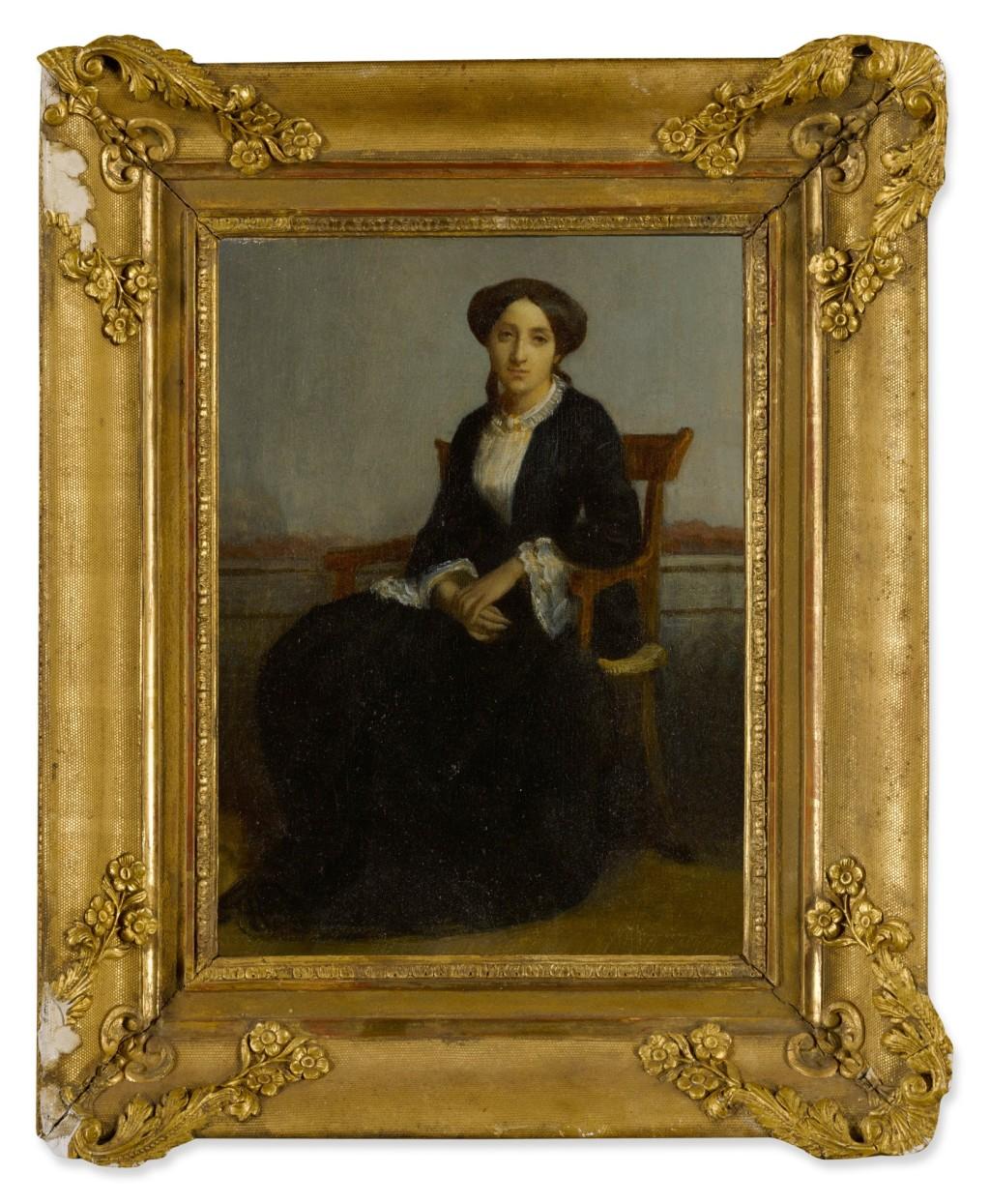 William-Adolphe Bouguereau, Portrait of Celine Genevieve Bouguereau Oil Painting