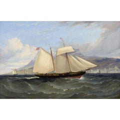 William Adolphus Knell (Attributed), Yachting In The Mediterranean