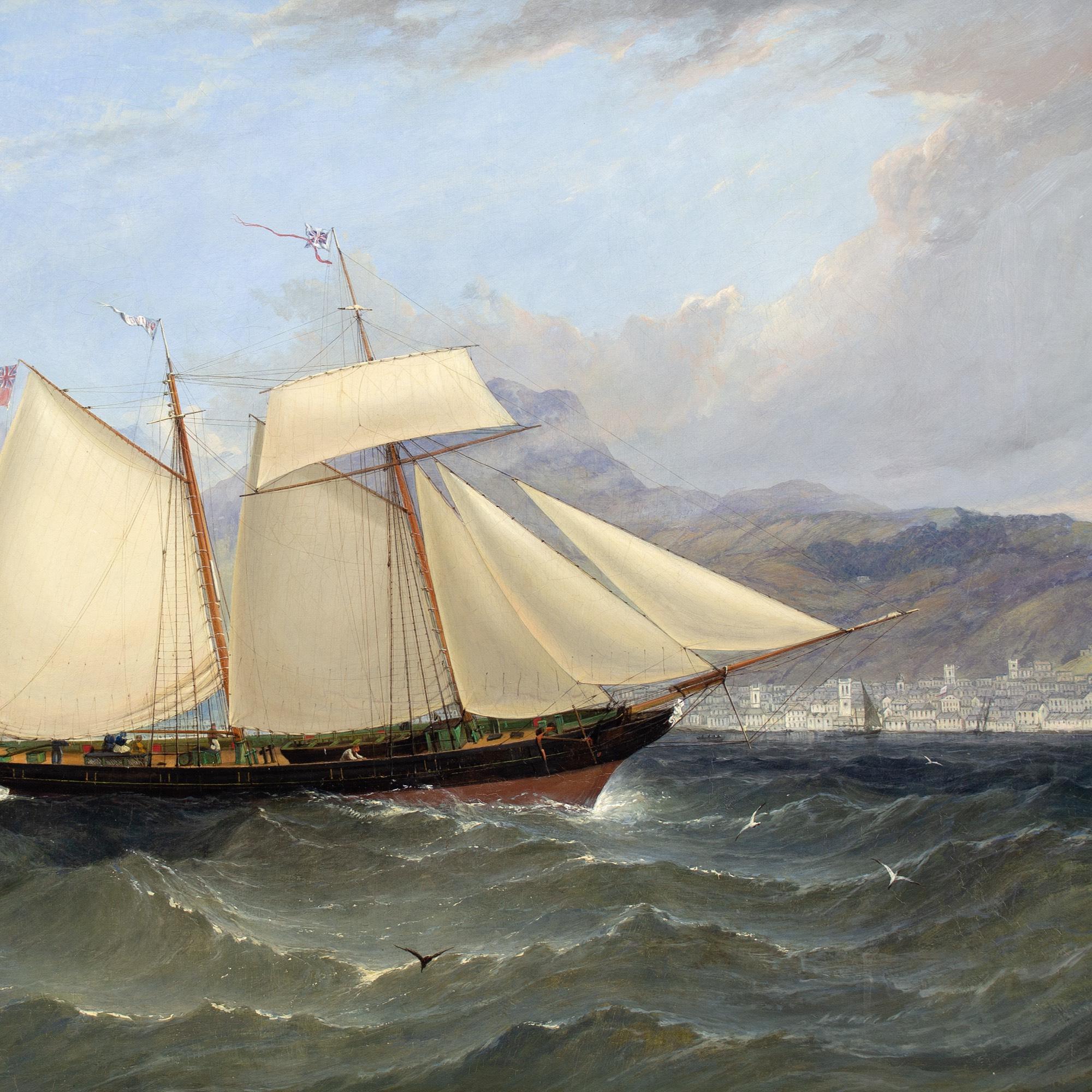 William Adolphus Knell (Attribuito), La navigazione nel Mediterraneo in vendita 6