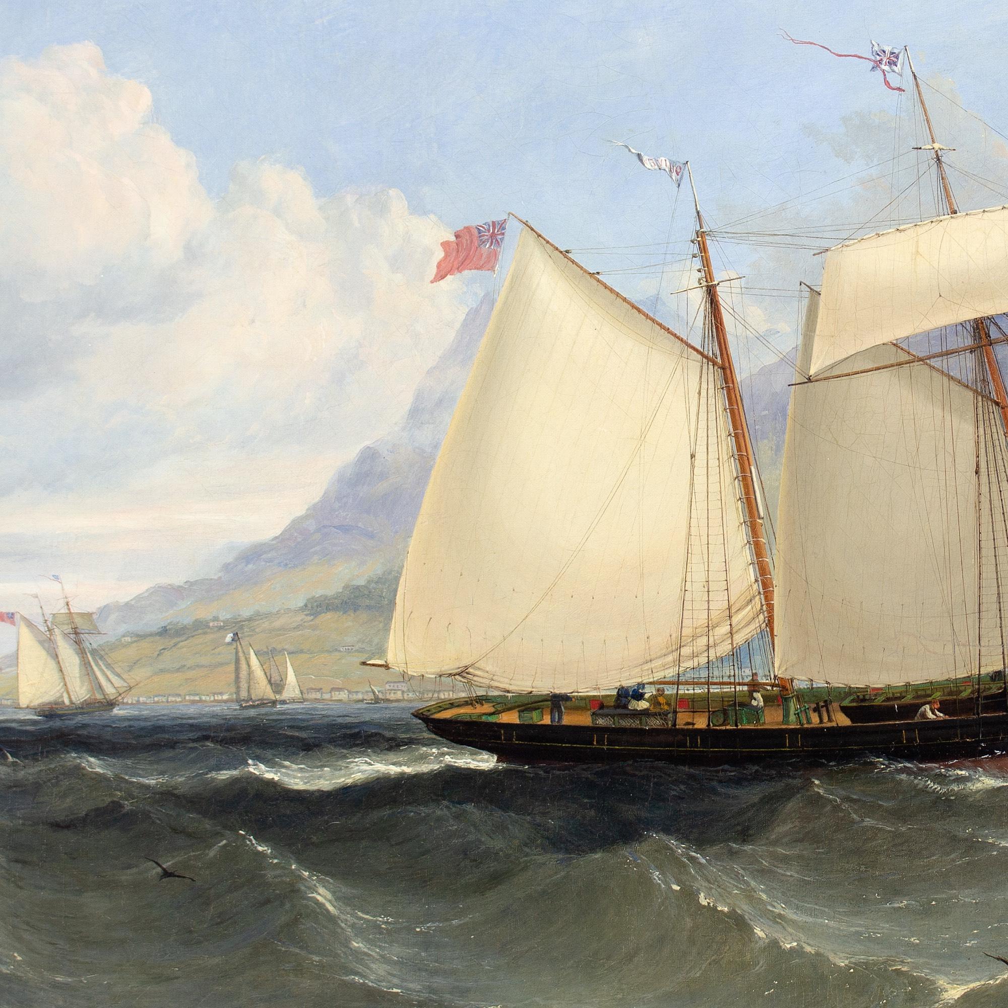 William Adolphus Knell (Attribuito), La navigazione nel Mediterraneo in vendita 7