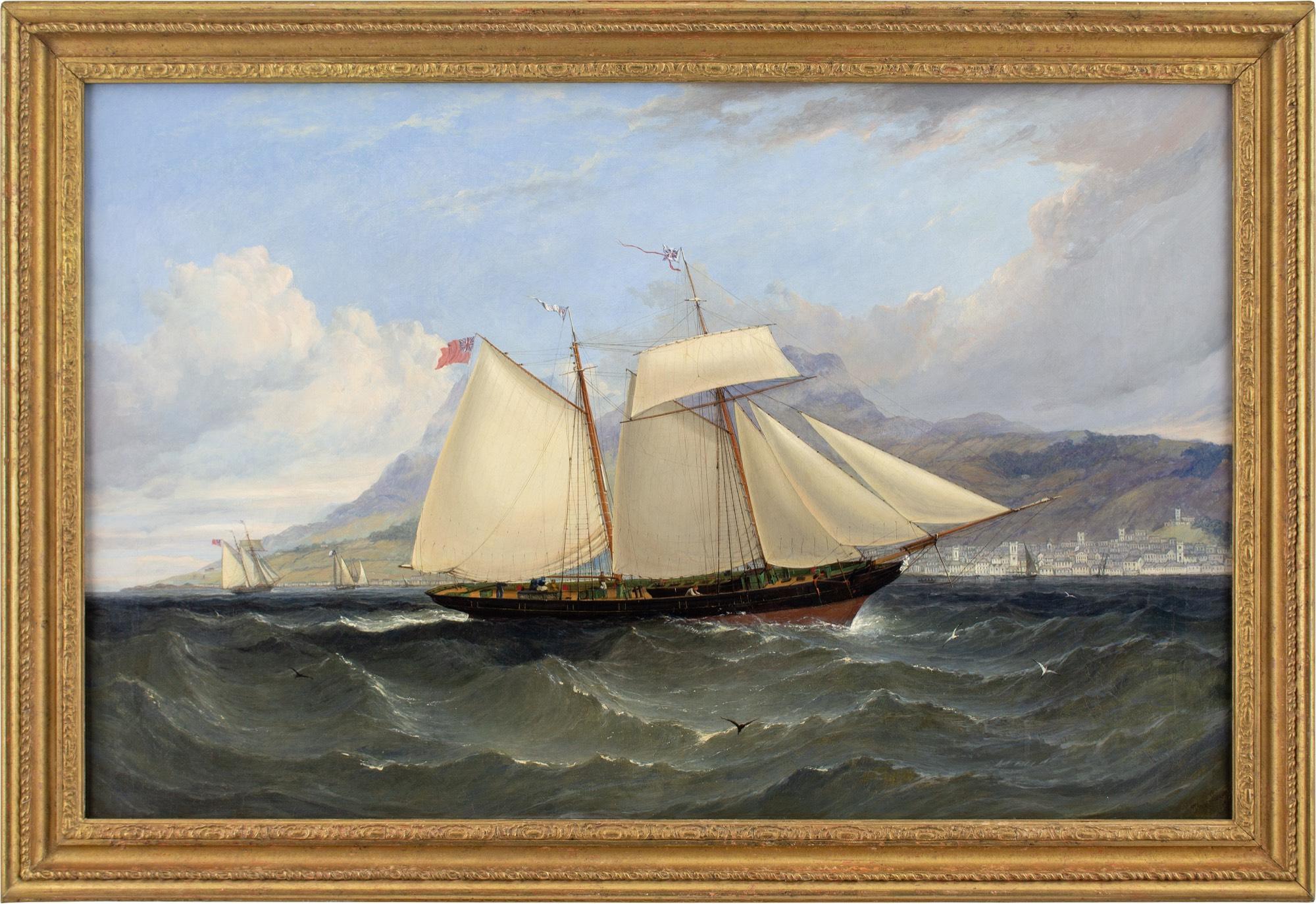 William Adolphus Knell (Attributed), Yachting In The Mediterranean