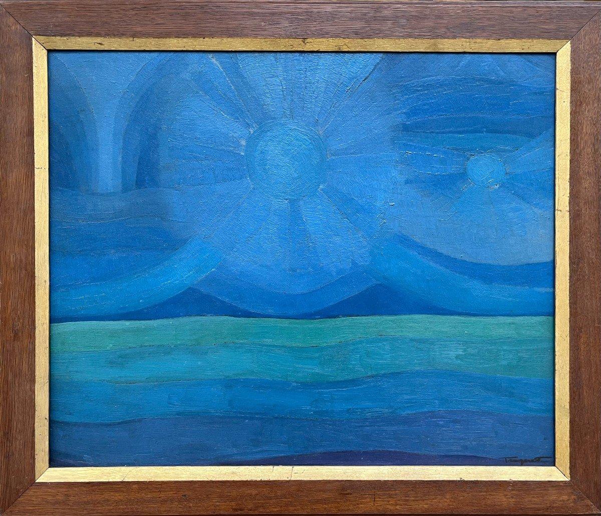 Sonnenaufgang – Painting von William Aguet