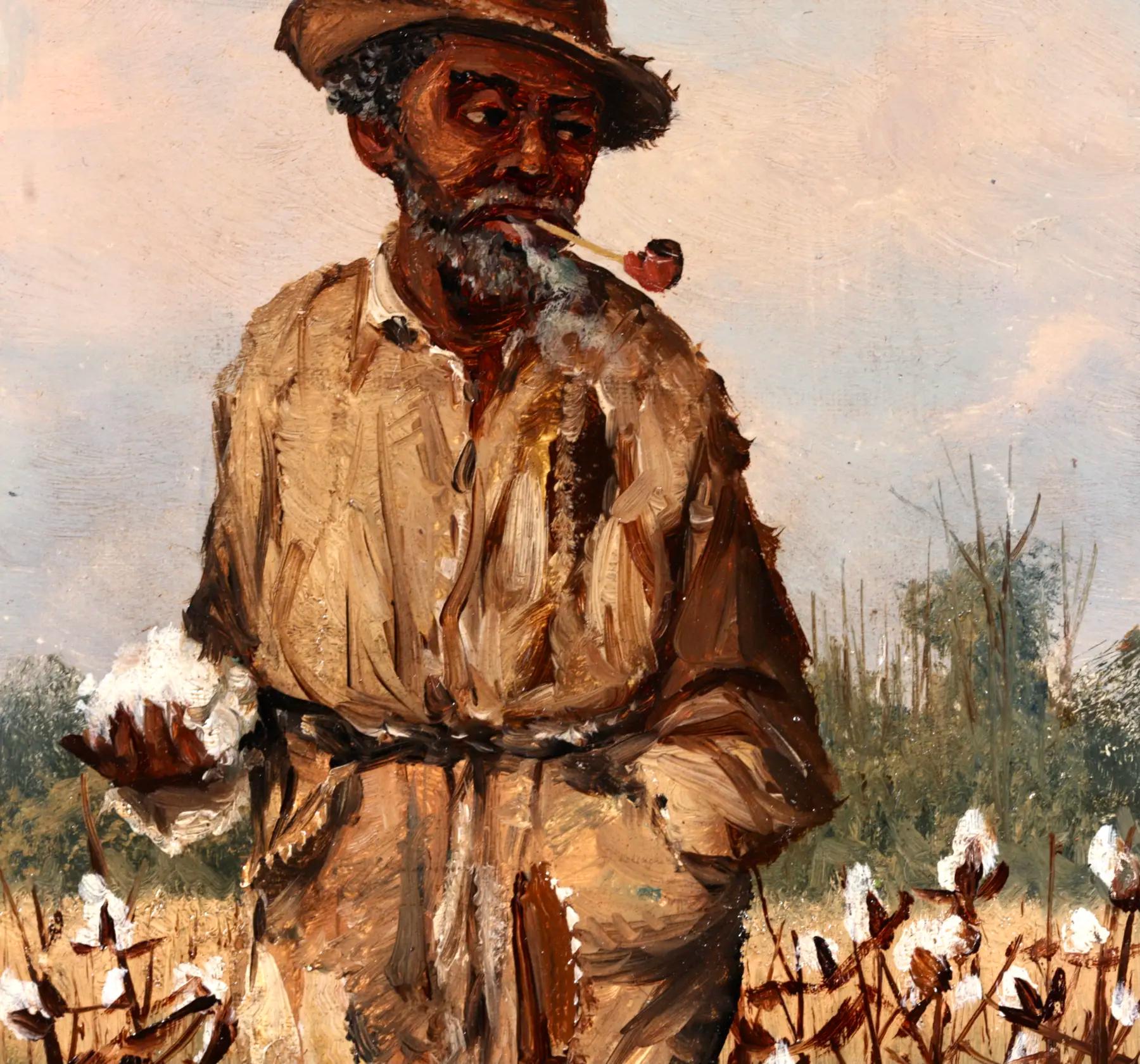 Picker en coton - Peinture à l'huile figurative réaliste de William Aiken Walker 2