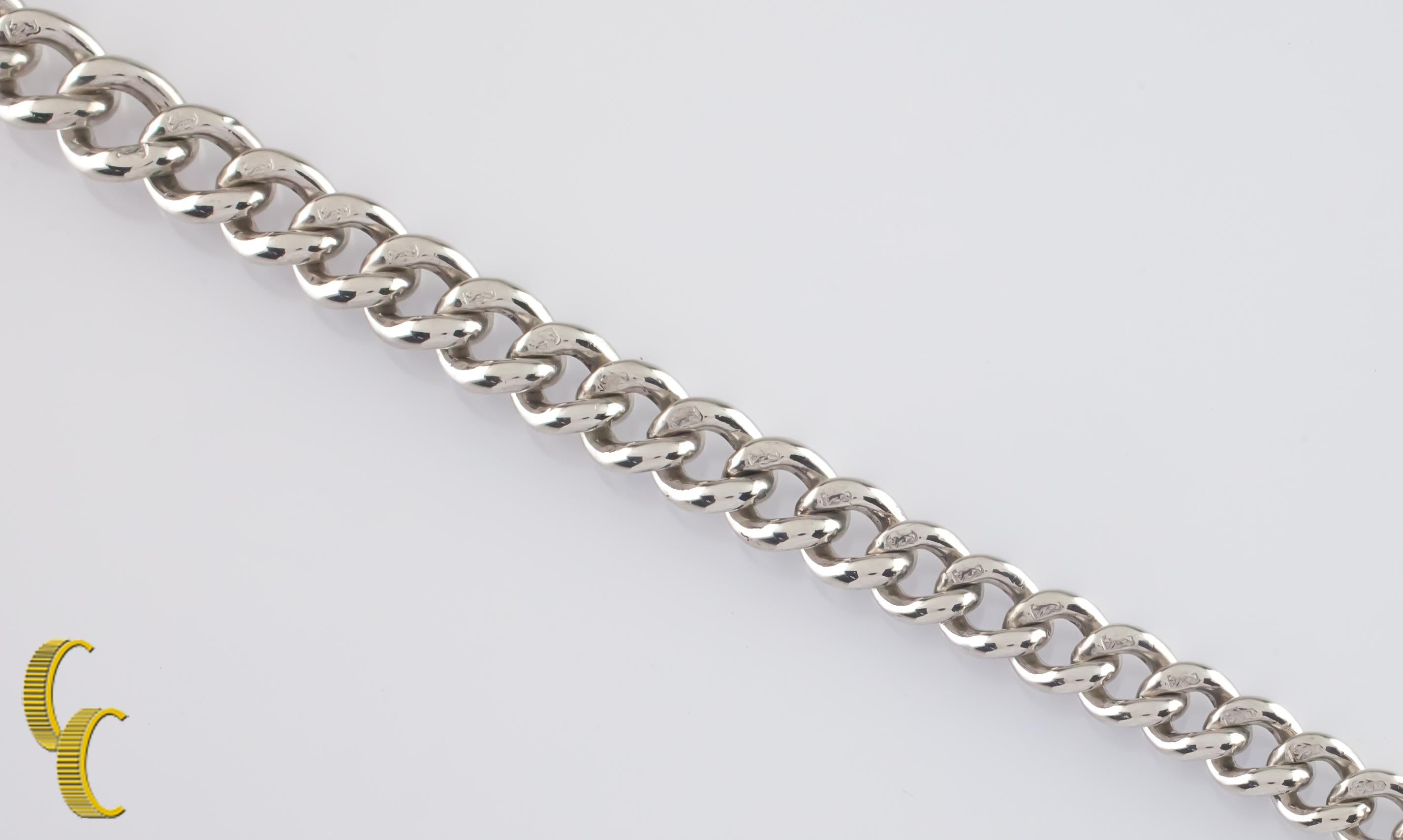Pendentif maçonnique William Aitken en argent sterling avec chaîne à boucle graduée Bon état - En vente à Van Nuys, CA