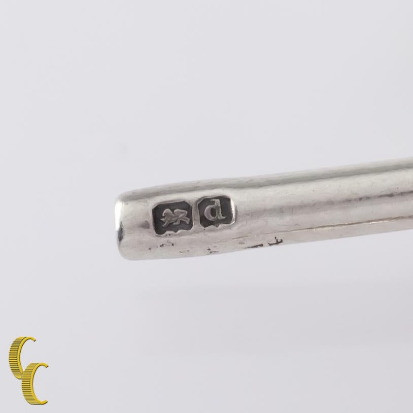 Pendentif maçonnique William Aitken en argent sterling avec chaîne à boucle graduée Unisexe en vente