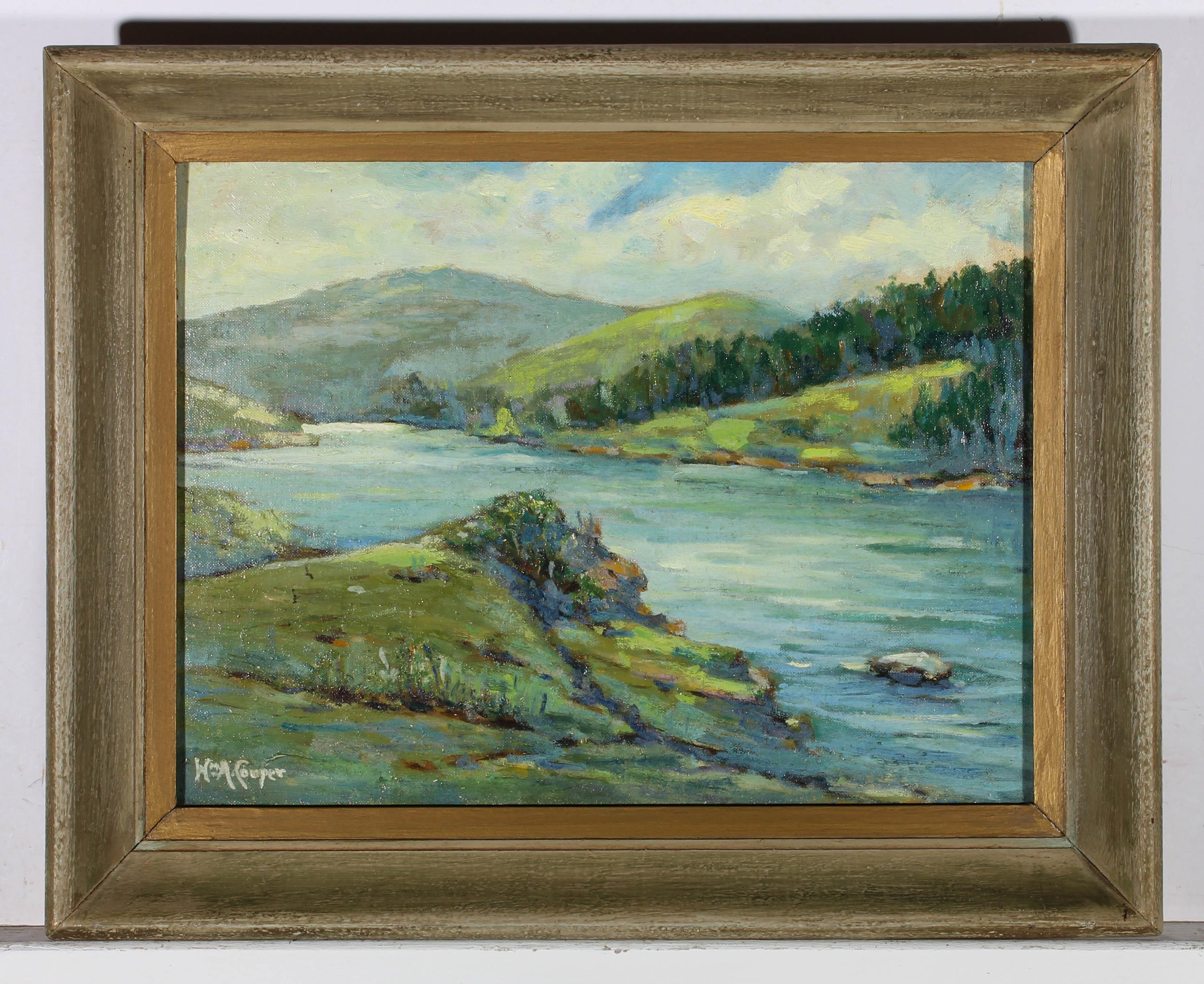 William Alan Couper (1891-1972) - Framed Early 20th Century Oil, Upland River 1