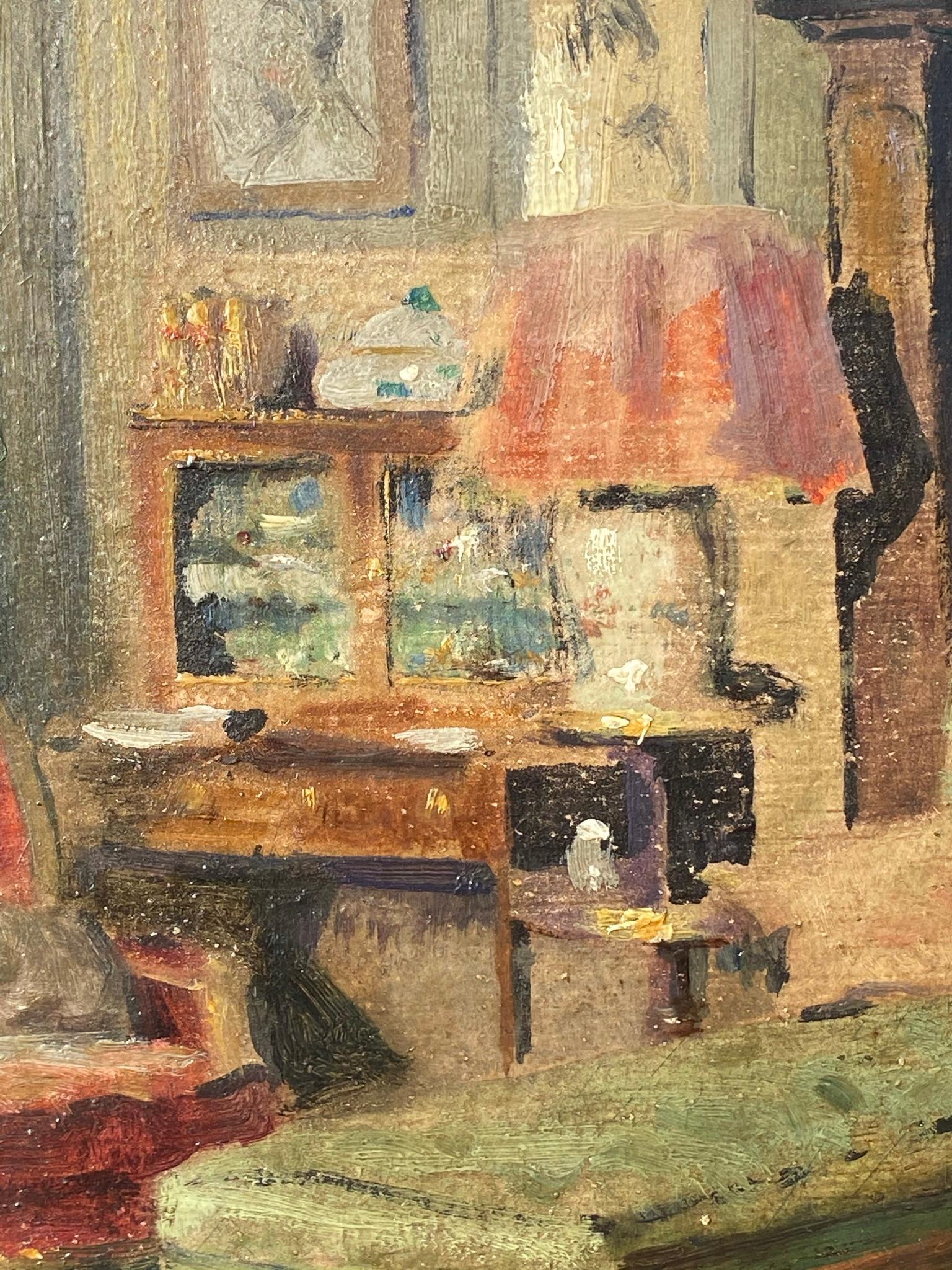 19th Century William Albert ABLETT (1877-1936) - Painting, Interior Scene  For Sale