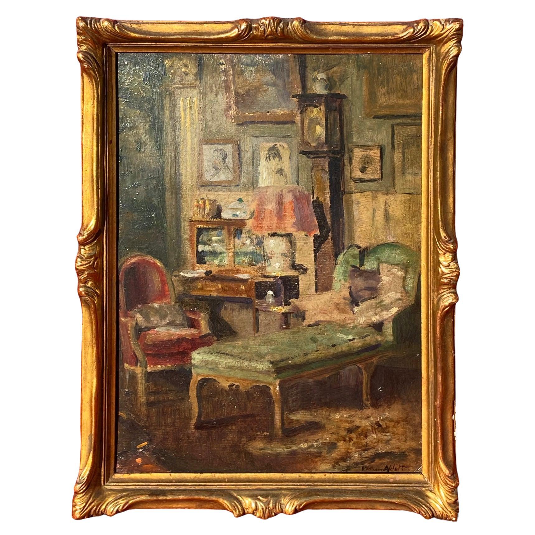 William Albert ABLETT (1877-1936) - Painting, Interior Scene 