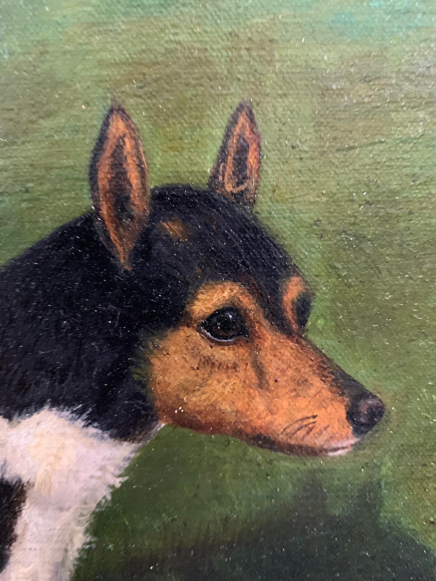 English Portrait of a Jack Russell Terrier dog in a landscape, 'Flusie'

William Albert Clark was an English animal portrait painter. He was the son of the famous Victorian animal painter, Albert Clark. 

He lived and worked in London, where he
