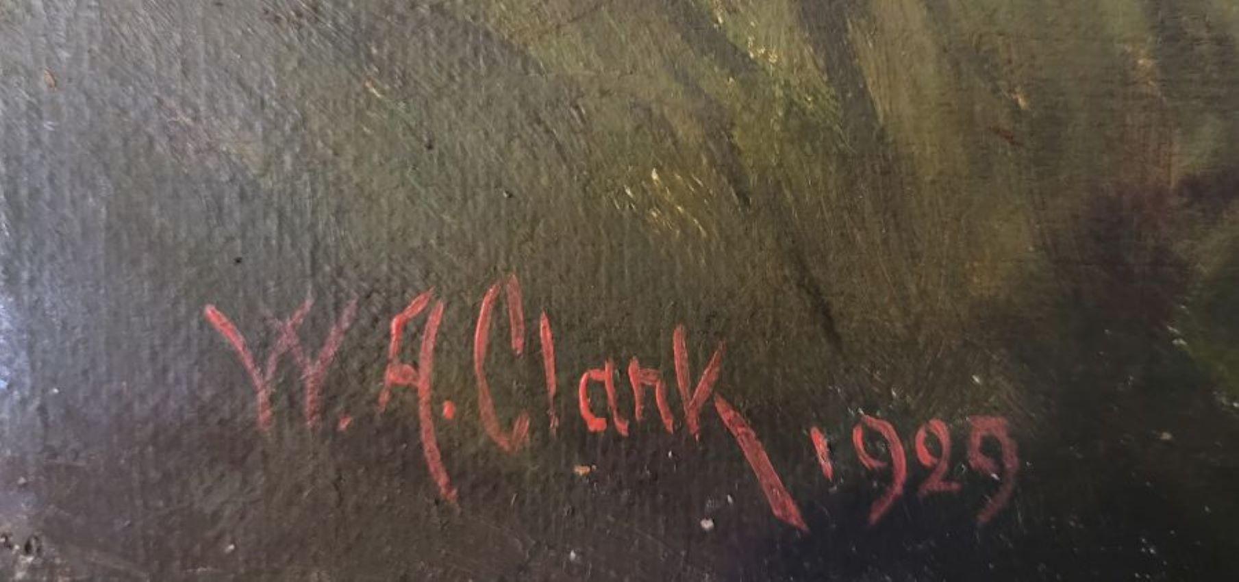 William Albert Clark, clumber spaniel, cane, pittura a olio. in vendita 7