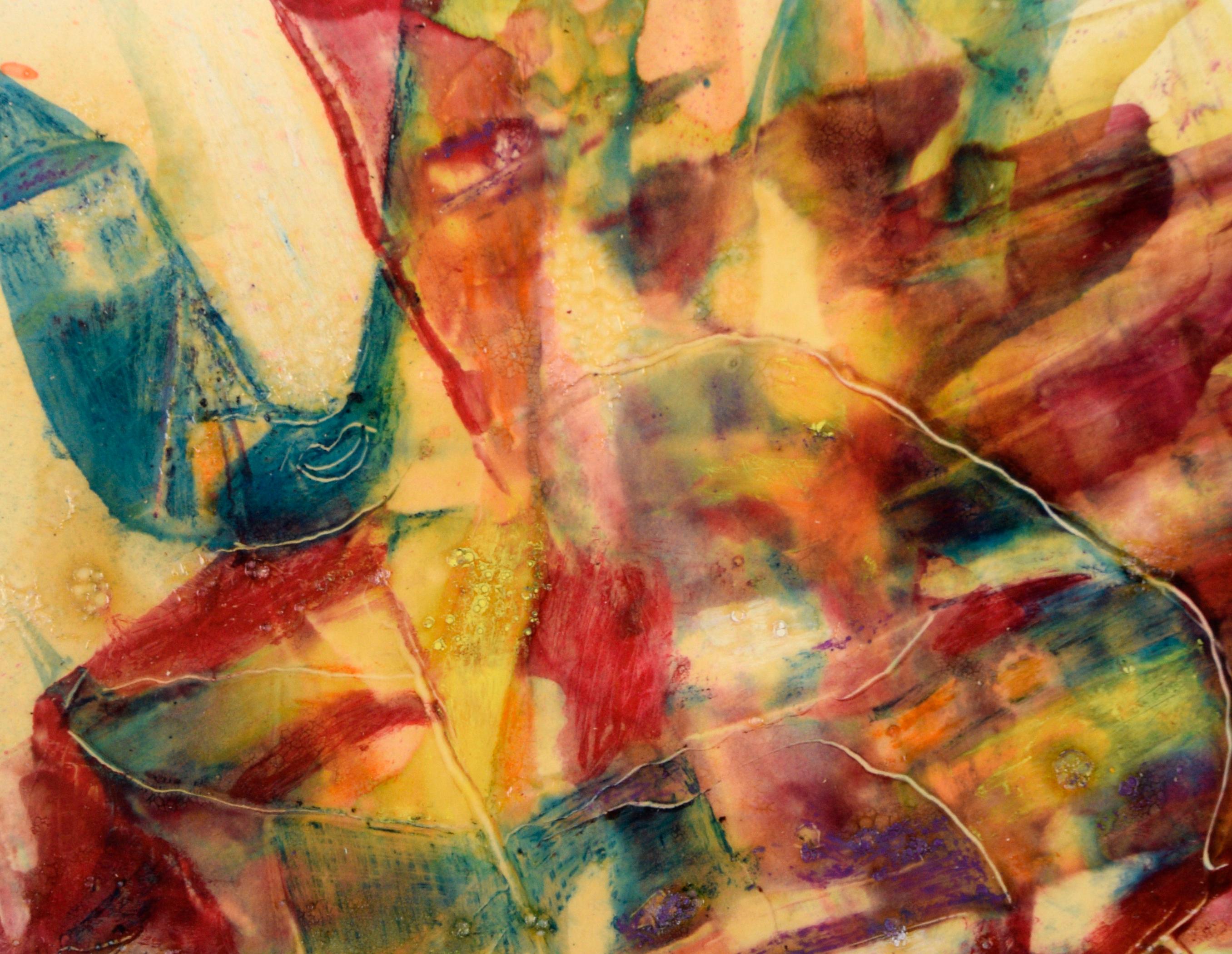 „“Evolutions #27“ – Komposition des Abstrakten Expressionismus in Acryl auf Karton (Abstrakter Expressionismus), Painting, von William Aldridge