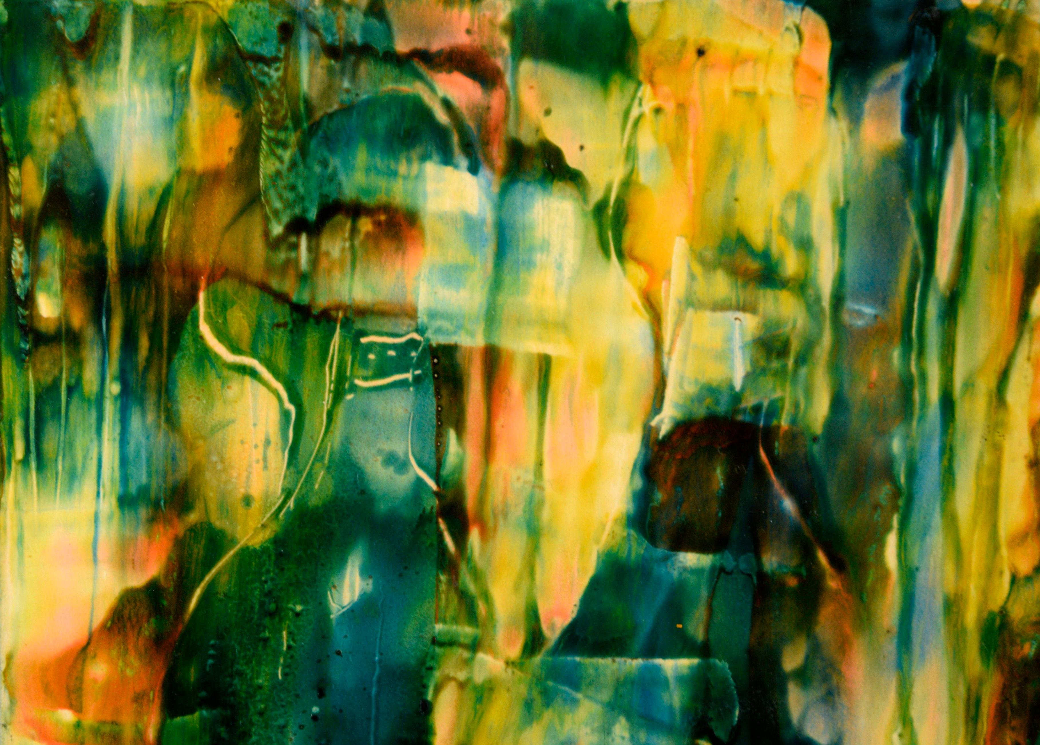 „“Recognition““ – Komposition aus Acryl auf Karton im abstrakten Expressionismus (Abstrakter Expressionismus), Painting, von William Aldridge