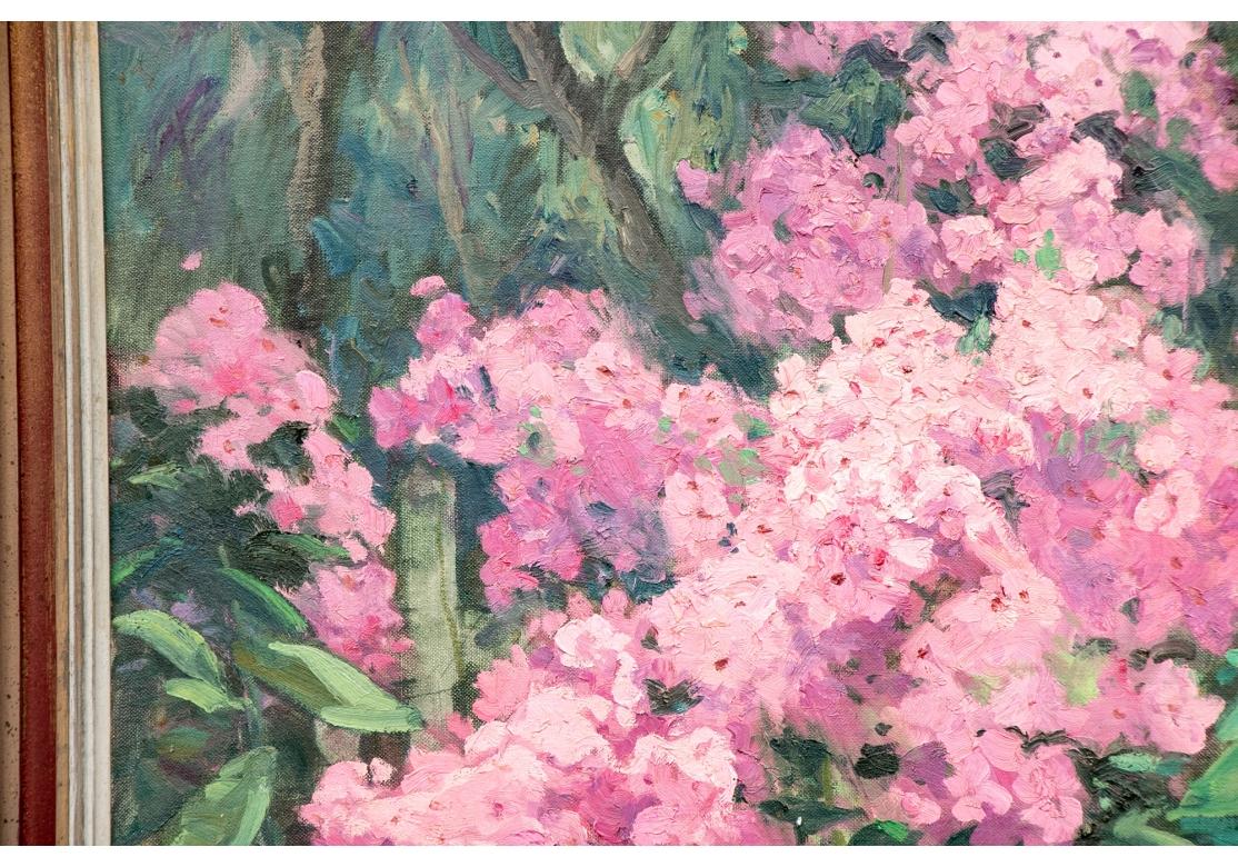 Other William Alexander Drake (Am., 1891-1979) Oil On Artist Board, Pink Floral Still  For Sale