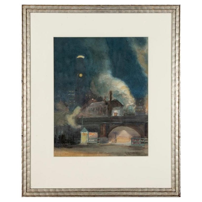 Tableau Original William Cleverly Alexander - Aquarelle Architecture Gothique (1870)