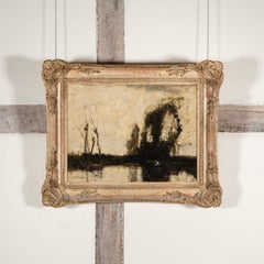 Quiet Waters, Ölgemälde auf Tafel, Gemälde von William Alfred Gibson, 1919