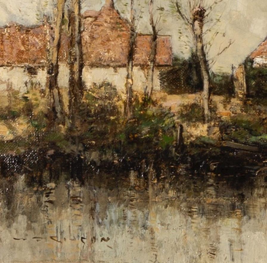 Riverside, Hampshire, Oil on Canvas Painting by William Alfred Gibson

Additional information:
Medium: Oil on canvas
40.6 x 50.8 cm
16 x 20 in
Signed

William Alfred Gibson (1855–1931) was a Scottish landscape painter, known for his exceptional