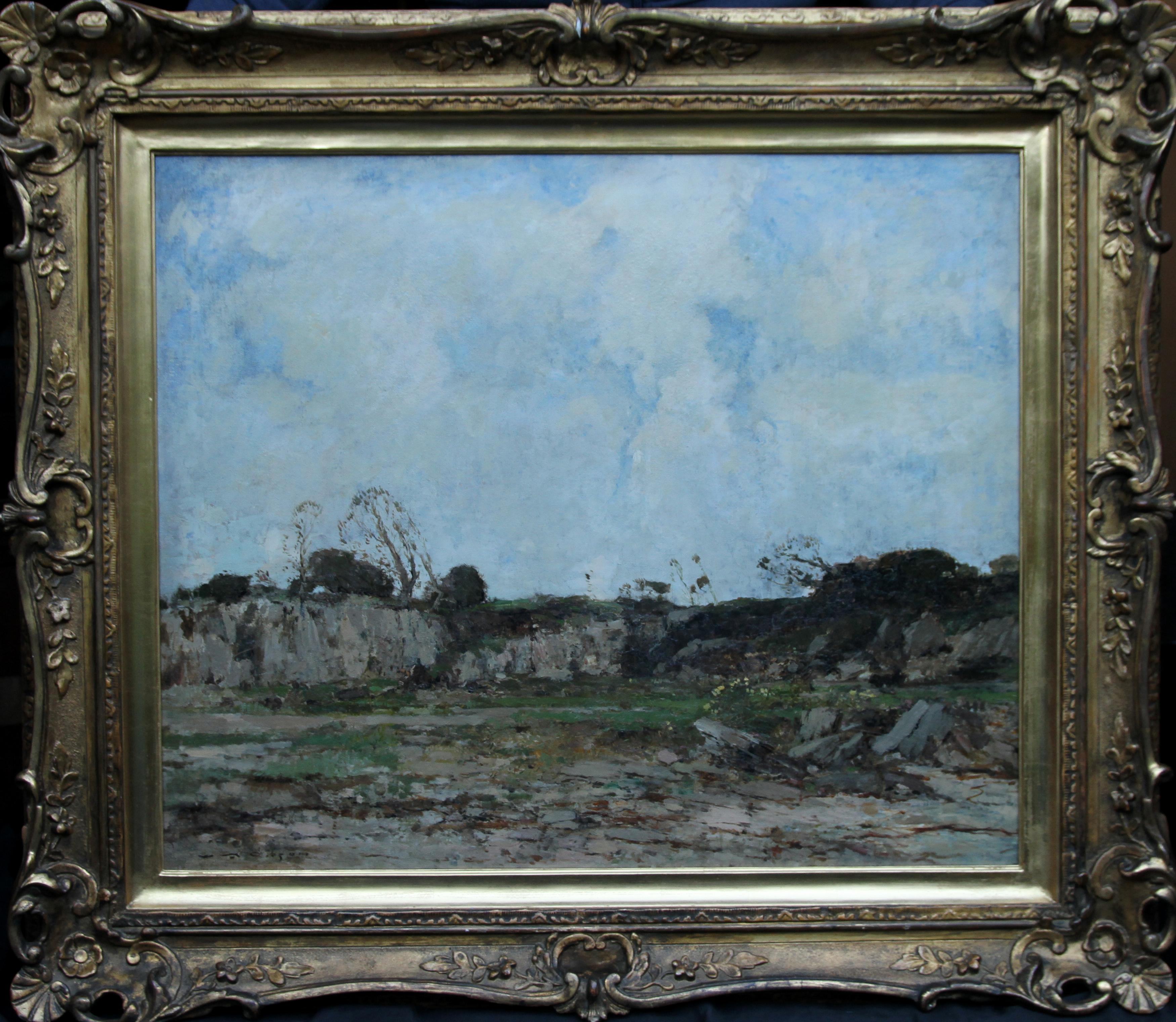The Quary - Scottish 1910 art Impressionist landscape oil painting Scotland 3