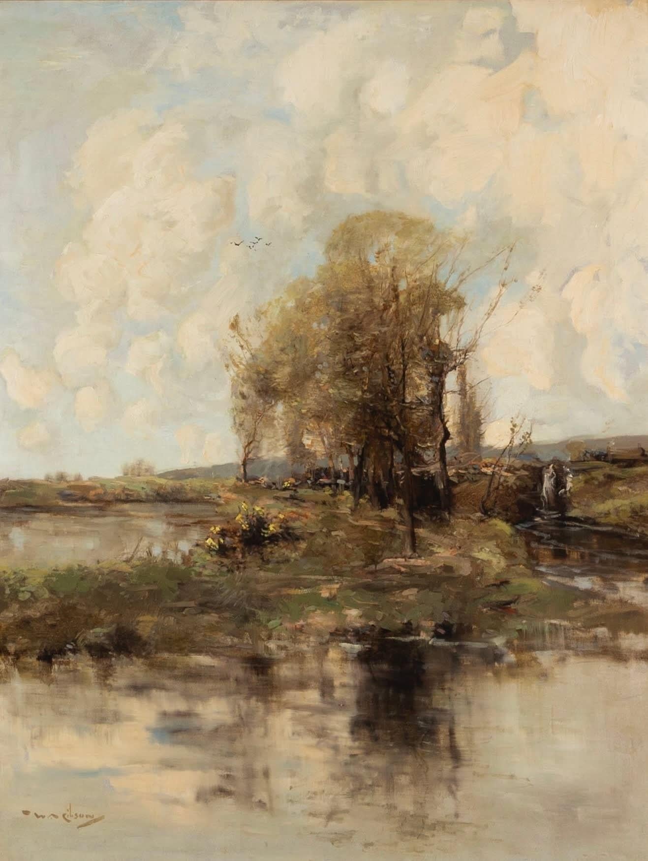 Vento e acqua, dipinto olio su tela di William Alfred Gibson & Gibson

Informazioni aggiuntive:
Medium: Olio su tela
89 x 70 cm
35 x 27 1/2 in
Firmato
