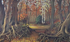 William Allcroft Smith - 20th Century Oil, A Forest in Autumn