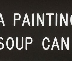 A Painting of a Soup Can Used to Hang Here