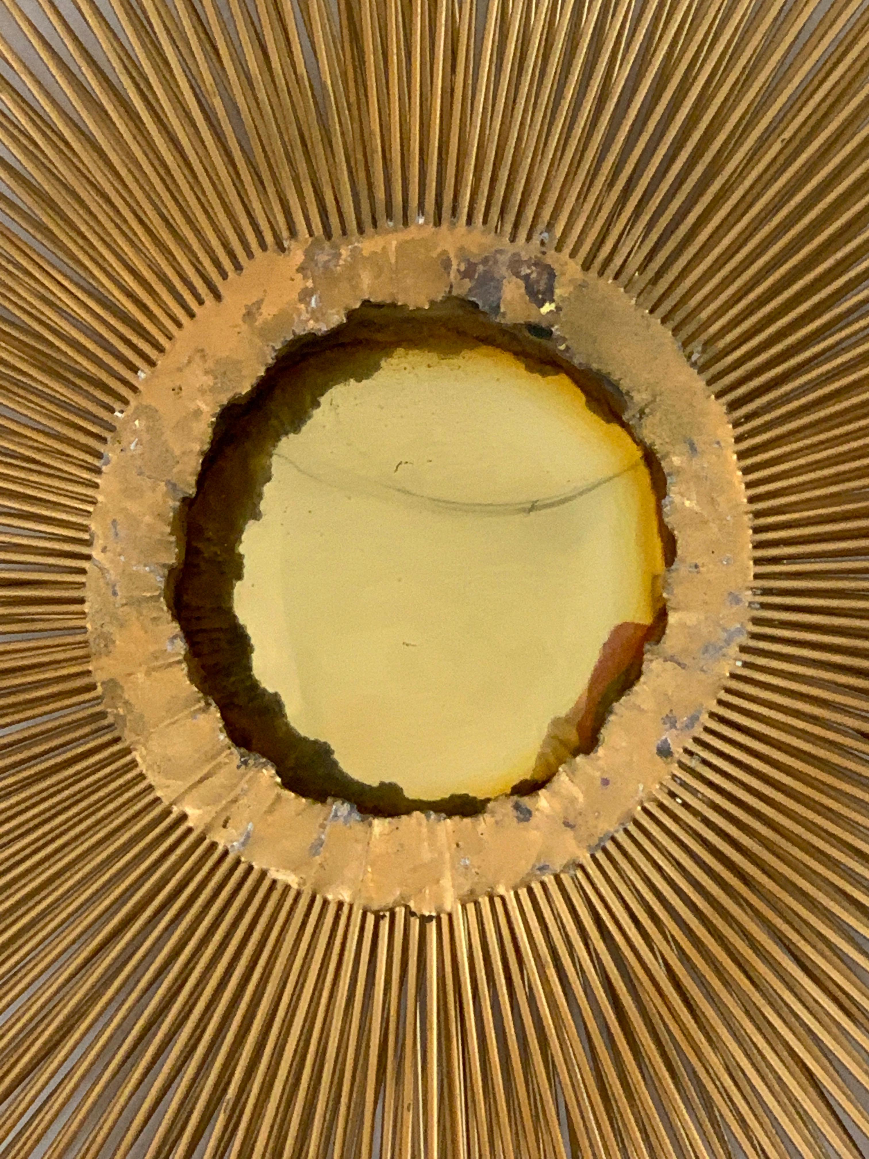 Mid-Century Modern William and Bruce Friedle Bronze Sunburst Wall Sculpture