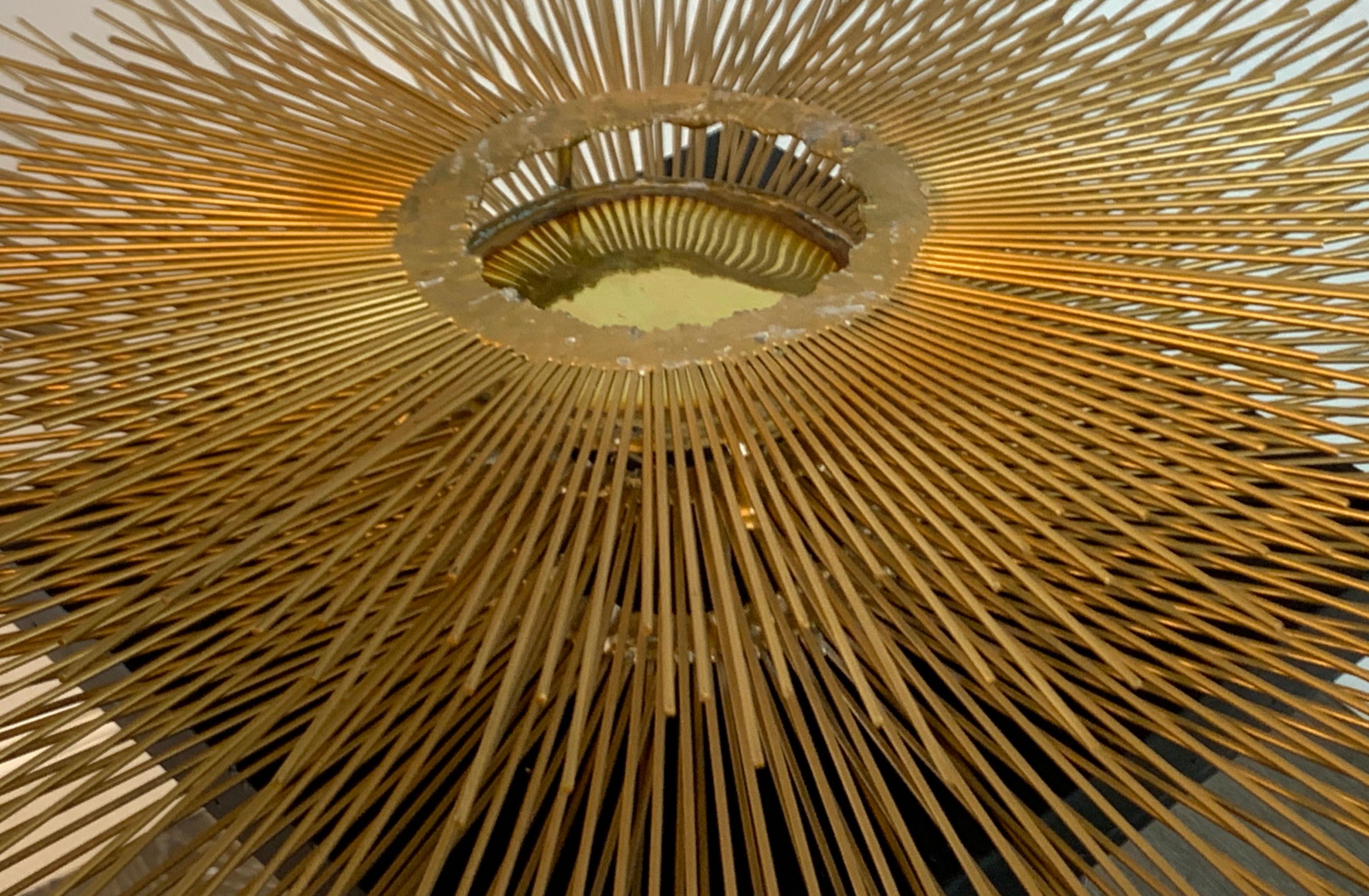 William and Bruce Friedle Bronze Sunburst Wall Sculpture In Good Condition In West Palm Beach, FL