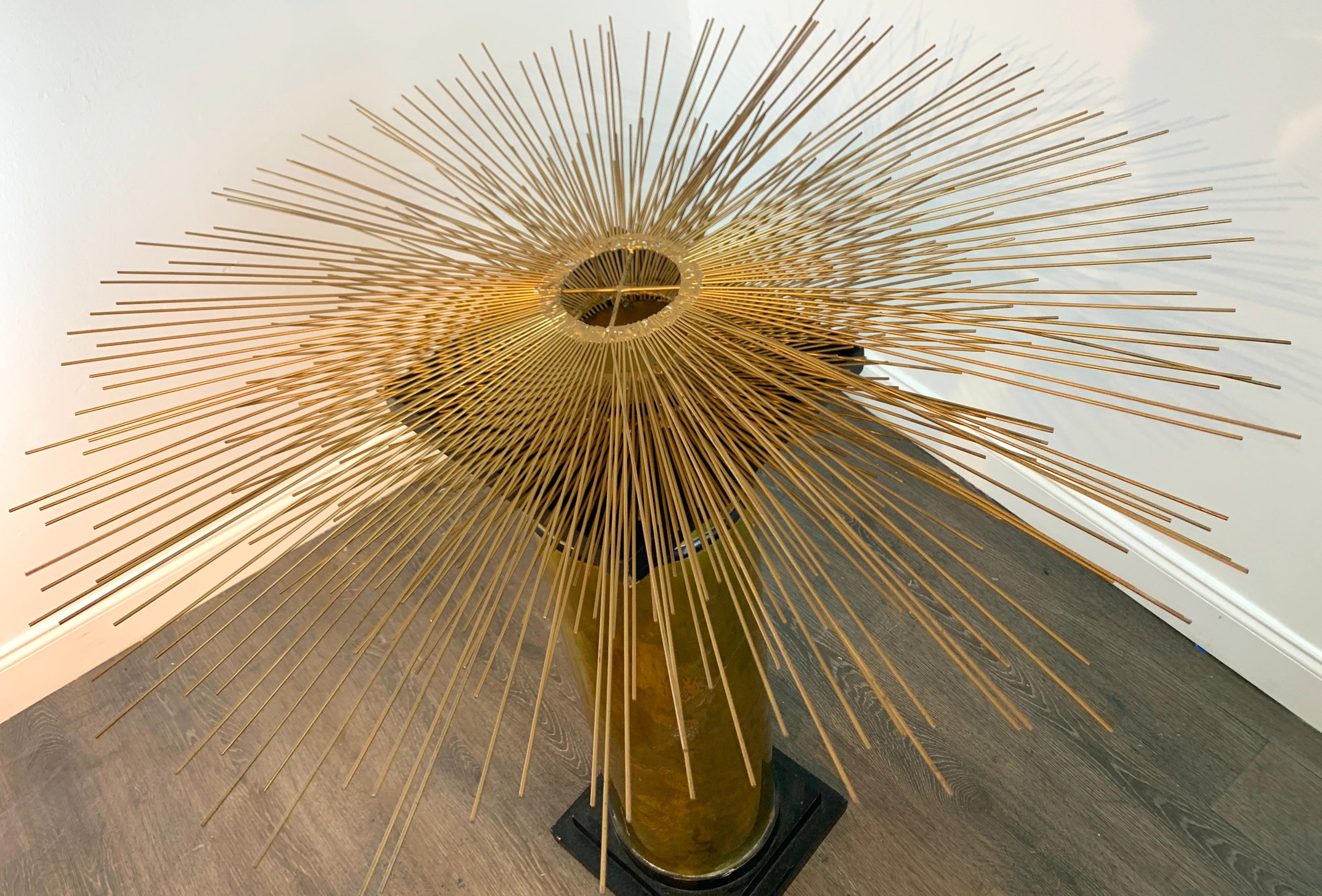 William and Bruce Friedle Bronze Sunburst Wall Sculpture 1