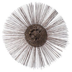 William and Bruce Friedle Mid Century Sunburst Brutalist Brass Sculpture
